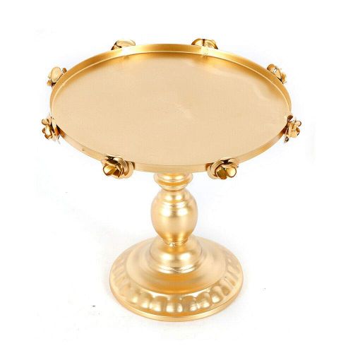  NICE CHOOSE Cake Stand, 3PCS 8 10 12 Classical Golden Rose Lace Round Cake Stand Dessert Wedding Party Display Pedestal Plate Cupcake Holder Birthday Party (US Shipping)