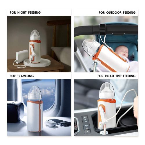  NICE PAPA Bottle Warmer, Portable Bottle Warmer for 8oz Narrow Baby Bottles