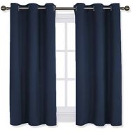 [아마존핫딜][아마존 핫딜] NICETOWN Living Room Blackout Curtain Panels, Window Treatment Energy Saving Thermal Insulated Solid Grommet Blackout Drapes/Draperies (Navy Blue,1 Pair,42 by 54-Inch)