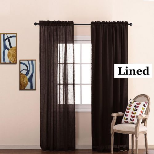  NICETOWN Blackout Curtain Liners for 95 Curtains - Black Out Curtain Liners for Drapes, Blackout Fabric Liners for Bedroom (Hooks Included) 2 Panels, 45W by 88L Per Panel Inches, G