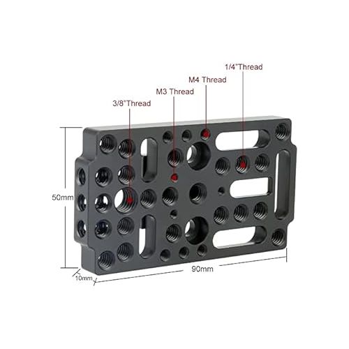  NICEYRIG Switching Plate Camera Cheese Easy Plate Applicable Railblocks, Dovetails, Short Rods