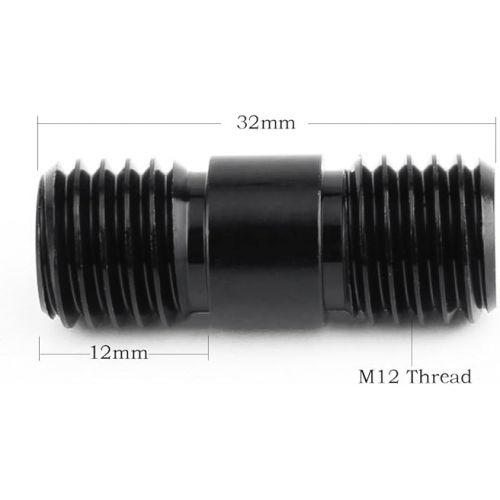  NICEYRIG M12 Thread 15mm Rod Connector Extender Screw for DSLR 15mm Shoulder Rig Rod Rail System [Pack of 2] - 085