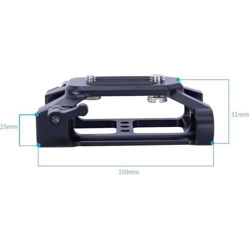  NICEYRIG Light-Weight Baseplate with 15mm Rod Rail Clamp Applicable for DSLR Mirrorless Camera Camcorder Follow Focus, Matte Box, Lens Support - 533