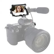 NICEYRIG Vlog Selfie Mirror 180 Degree Tilt Camera Hot Shoe Mount Flip Mirror Applicable for Sony A6300 A6000 A7RIII A7III A7II RX10 IV, Panasonic GX85 GX9, Fujifilm XT3 XT2 - 377