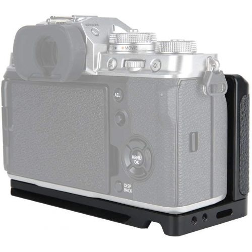  NICEYRIG L-Shape Bracket for Fujifilm X-T4, Camera Leather Grip (Right Side) - 387