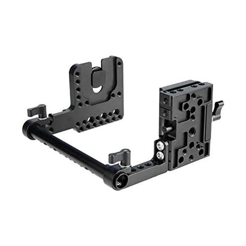  NICEYRIG Quick Release Half Cage for Manfrotto Type Base, Universal Camera Cage for Sony A7RIII A7III A7RII A7SII A7II / Panasonic G9 G95 S1H / Canon EOS 7D 6D 5D R5 R6 / Nikon Z6
