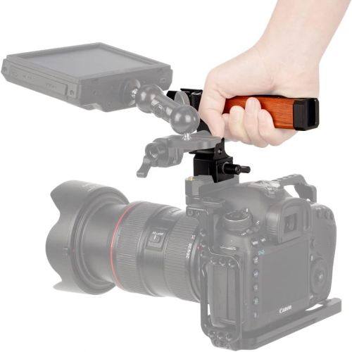  NICEYRIG Camera NATO Top Handle Handgrip with 15mm Rod Clamp Cold Shoe Mounts QR for DSLR Cameras/Camcorder/Action Cameras Cages