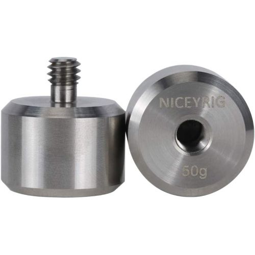  NICEYRIG Gimbal Counter Weight Set 50g x 2, Heavy-Sided Camera Counterweight for DJI Ronin RS2/RSC2/S/SC, Zhiyun Weebill S/Crane M2/ Plus 3 - 422