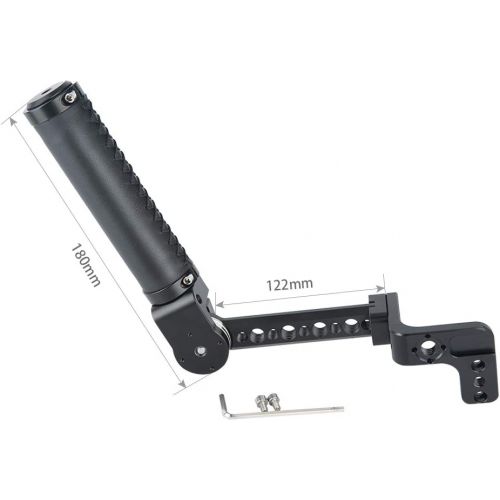  NICEYRIG Handle Grip Kit for DJI Ronin SC /S /RS2 /RSC2, Leather Handgrip with Rosette Extension Bracket Holder - 332