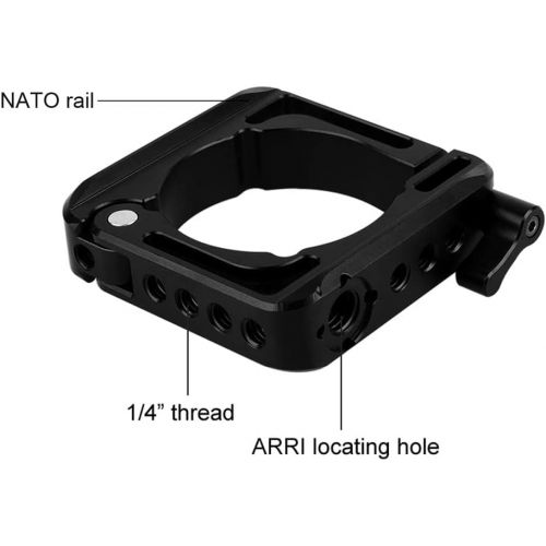  NICEYRIG Mounting Clamp Ring for DJI Ronin S, with NATO Rail 1/4 3/8 Thread for Gimbal Side Handle, Monitor Mount, Articulating Arm - 279