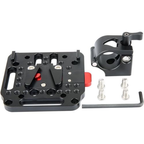  NICEYRIG V Lock Quick Release Plate with 25mm Rod Clamp, Compatible with DJI Ronin M MX Gimbal