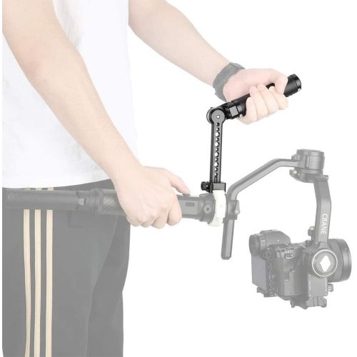  NICEYRIG Gimbal Handle with Rosette Extension Arm, Quick Release NATO Clamp Mount Applicable for DJI Ronin Zhiyun Crane - 398
