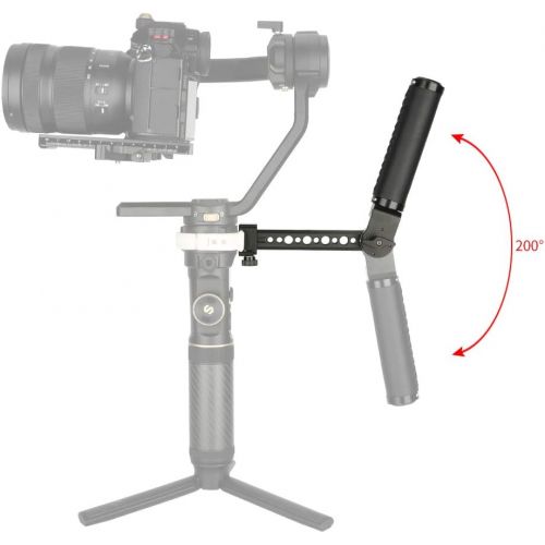  NICEYRIG Gimbal Handle with Rosette Extension Arm, Quick Release NATO Clamp Mount Applicable for DJI Ronin Zhiyun Crane - 398