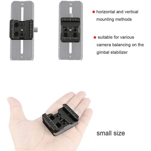  NICEYRIG Quick Release Clamp for Arca-Swiss Standard, QR Base for Zhiyun Crane Series/Weebill S/DJI Ronin S Gimbal and Camera Tripod - 384