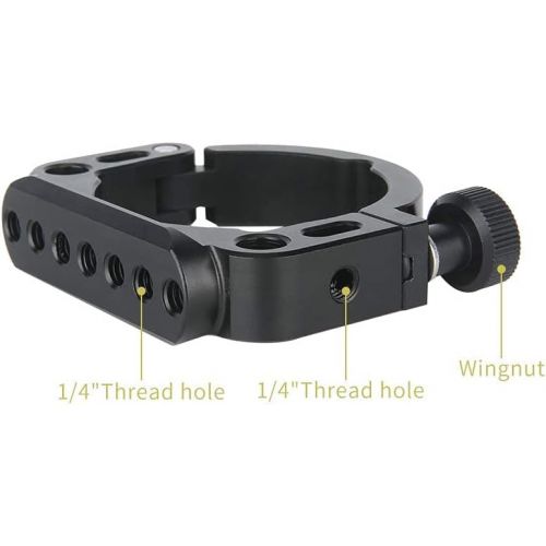  NICEYRIG Ring for ZHIYUN Crane 2S, Form-Fitting Mounting Clamp with 1/4 Thread NATO Rail for Gimbal Handle/Magic Arm/Monitor Mount/Cold Shoe- 414