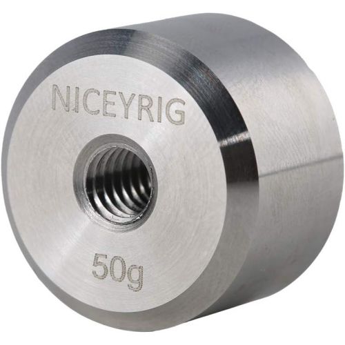  NICEYRIG Couterweight 50g Applicable for DJI Ronin S/SC/RS2/RSC2 and Zhiyun Gimbal Stabilizer for BMPCC 4K&6K Heavy-Sided Camera Counter Weight - 430