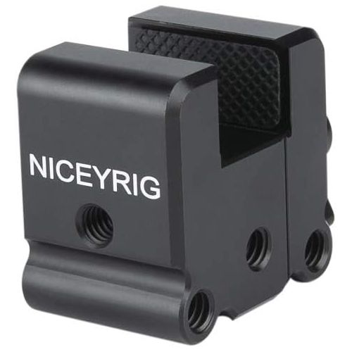  NICEYRIG Gimbal Counterweight Mount, Adjustable Mouth Mounting Clamp for BMPCC 4K 6K Pro Heavy-Sided Camera for DJI Ronin RS2/RSC2/Ronin S/SC and Zhiyun Weebill/Crane Series - 323