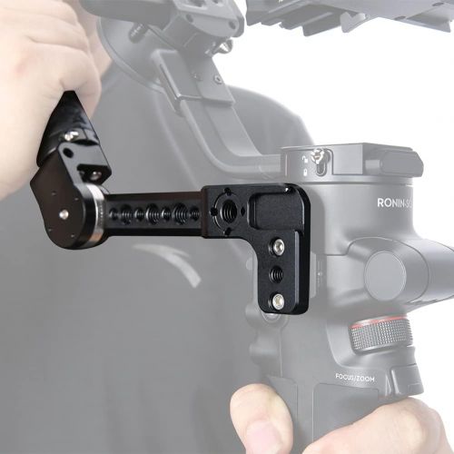  NICEYRIG Handle Grip Kit for DJI Ronin SC /S /RS2 /RSC2, Leather Handgrip with Rosette Extension Bracket Holder - 332