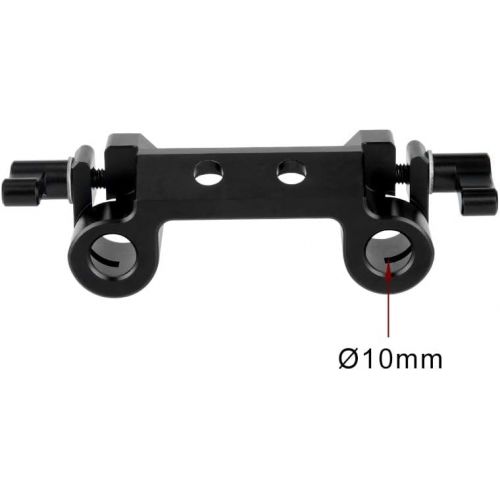  [아마존베스트]NICEYRIG Angled 15mm to 10mm Rod Clamp Rail Block for Shoulder Rig Pad Mount - 272