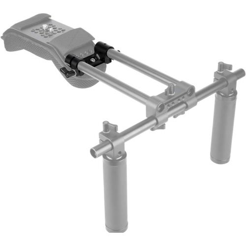  [아마존베스트]NICEYRIG Angled 15mm to 10mm Rod Clamp Rail Block for Shoulder Rig Pad Mount - 272