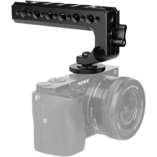  NICEYRIG Compatible Hot Shoe Handle Camera Top Cheese Handle with Cold Shoe Panasonic Lumix GH5s GH5 Cage