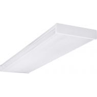 NICOR Lighting 4 Ft. Dimmable 3000K LED Wraparound with Prismatic Acrylic Lens (ACW-20-4S-UNV-30K)