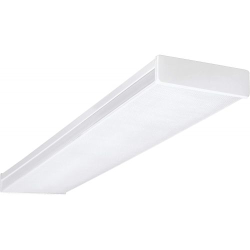  NICOR Lighting 4 Ft. Dimmable 3000K LED Wraparound with Prismatic Acrylic Lens (ACW-20-4S-UNV-30K)