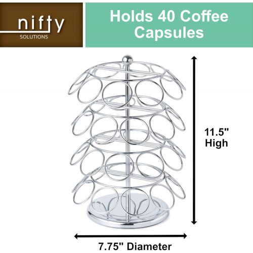  [아마존베스트]NIFTY 5640C 40 Capacity K K-Cup Carousel, 1 Size, Chrome