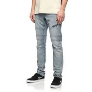 NINTH HALL Ninth Hall Rogue Moto Knee Heron Light Blue Denim Jeans