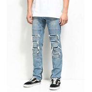 NINTH HALL Ninth Hall Rogue Sparrow Zipper Light Blue Jeans