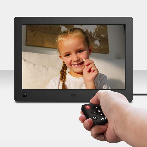  [아마존핫딜][아마존 핫딜] NIX Advance 8 Inch USB Digital Photo Frame Widescreen - HD IPS Display, Auto-rotate, Motion Sensor, Remote Control - Mix Photos and Videos in the Same Slideshow