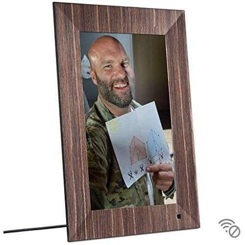  [아마존베스트]NIX Lux 13-Inch Digital Photo Frame X13B Wood (Non-WiFi) - Wall-Mountable Digital Frame with 1920x1080 FHD Display, Motion Sensor, USB and SD Card Slots and Remote Control, 8 GB US