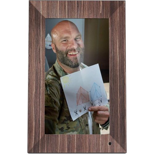  [아마존베스트]NIX Lux 13-Inch Digital Photo Frame X13B Wood (Non-WiFi) - Wall-Mountable Digital Frame with 1920x1080 FHD Display, Motion Sensor, USB and SD Card Slots and Remote Control, 8 GB US