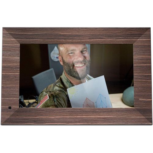  [아마존베스트]NIX Lux 13-Inch Digital Photo Frame X13B Wood (Non-WiFi) - Wall-Mountable Digital Frame with 1920x1080 FHD Display, Motion Sensor, USB and SD Card Slots and Remote Control, 8 GB US