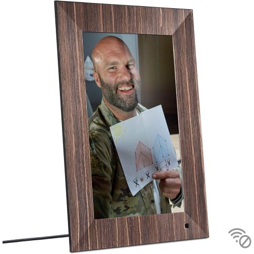  [아마존베스트]NIX Lux 13-Inch Digital Photo Frame X13B Wood (Non-WiFi) - Wall-Mountable Digital Frame with 1920x1080 FHD Display, Motion Sensor, USB and SD Card Slots and Remote Control, 8 GB US