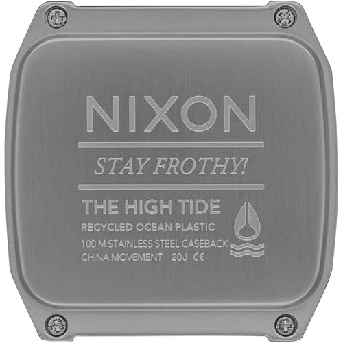  NIXON High Tide A1308 - Digital Watch for Men and Women - Water Resistant Surfing, Diving, Fishing Watch - Men’s Water Sport Watches - Customizable 44 mm Face, 23mm PU Band