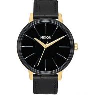 NIXON WATCHES Nixon Kensington Leather Gold, Black & White Watch
