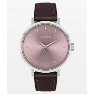 NIXON WATCHES Nixon Arrow Leather Silver Pale Lavender Analog Watch