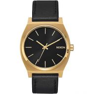NIXON WATCHES Nixon Timeteller Leather Gold, Black & Black Analog Watch
