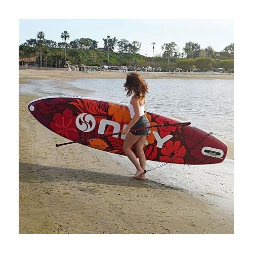  NIXY Newport 10’6” Inflatable Paddle Board | High-Performance, Durable, and Lightweight SUP for All Skill Levels | Welded Seams | 300 lbs. Capacity