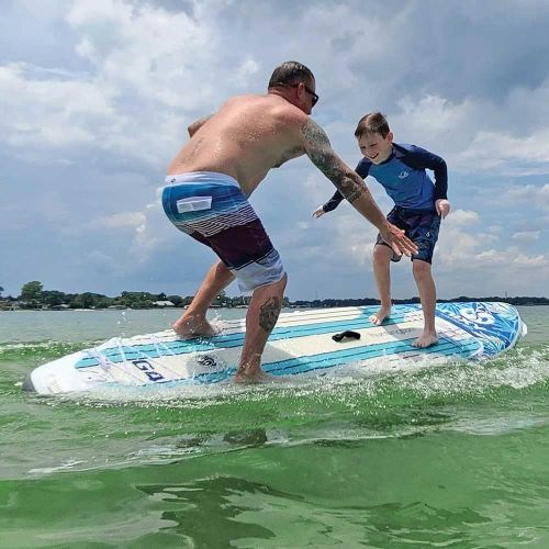  NIXY Newport Inflatable Stand Up Paddle Board- Premium All Around SUP, Durable & Lightweight 10’6” x 33” x 6” iSUP, Travel Bag, Carbon Hybrid Paddle, Hand Pump, Leash & More