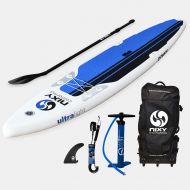 NIXY Touring Inflatable Stand Up Paddle Board Package. Ultra Light 126 Manhattan Paddle Board Built with Advanced Fusion Laminated Dropstitch Technology and 2 YR Warranty