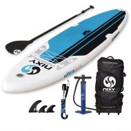 NIXY All Around Inflatable Stand Up Paddle Board Package. Ultra Light 106 Board Built with Advanced Fusion Laminated Dropstitch Technology and 2 YR Warranty