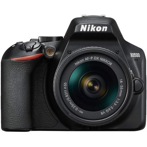  NIkon intl NIkon D3500 W/AF-P DX NIKKOR 18-55mm f/3.5-5.6G VR + Case + 32GB SD Card (15pc Bundle)