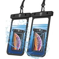 [아마존베스트]Njjex Waterproof Phone Pouch For iPhone 11 Pro Max 11 XS XR Samsung Galaxy Note 20 Ultra 10+ 9 A01 A10E A11 A20 A21 A30 A51 A71 5G J3 J7 S20+ S10 S9, 2-Pack Waterproof Case Cellpho