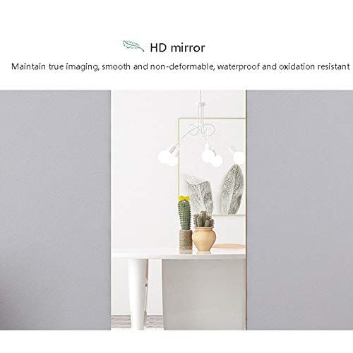  NJYT Full Length Mirrors Full Length Mirror,Oval Free Standing Leaner Mirror Wall Mounted Frameless for Bedroom Bathroom Hall Floor Mirror (Size : Paste Without Punching)