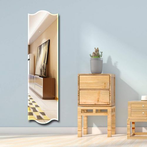  NJYT Full Length Mirrors Full Length Mirror,Special-Shaped Frameless Free-Standing Leaner Mirror Wall Mounted for Bedroom Bathroom Hall Dressing Mirror (Size : 35140cm)