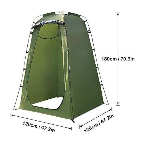  N/K Portable Pop Up Camping Shower Tent, Removable Dressing Changing Room Privacy Shelter Tents for Outdoor Camping Beach Toilet and Indoor Photo Shoot with Carrying Bag, 70.8 inch Tal