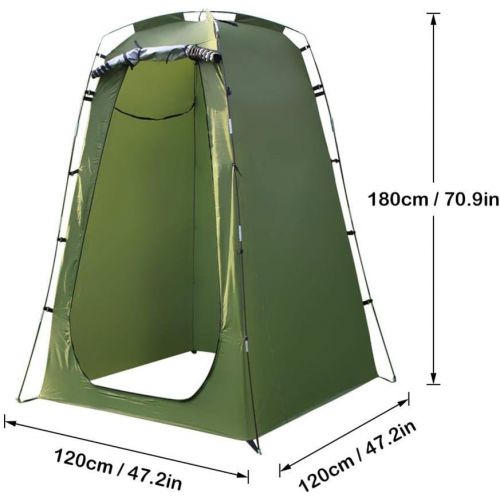  N/K Portable Pop Up Camping Shower Tent, Removable Dressing Changing Room Privacy Shelter Tents for Outdoor Camping Beach Toilet and Indoor Photo Shoot with Carrying Bag, 70.8 inch Tal