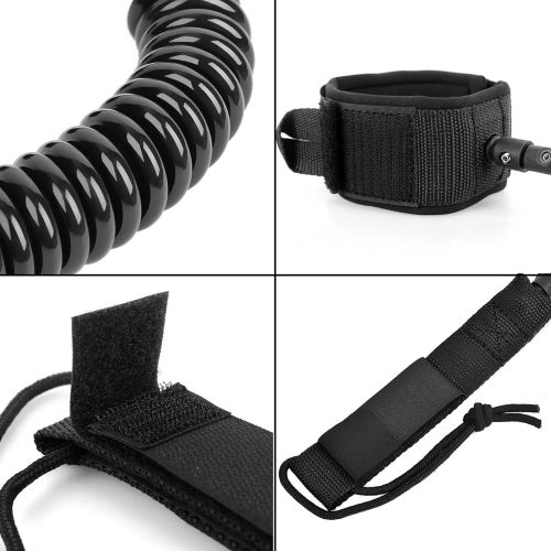  NKTM 10 Coiled SUP Leash Stand up Paddle Board Leash